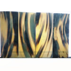 Horn Optical Plate (WHITE WITH DARK STREAKS)