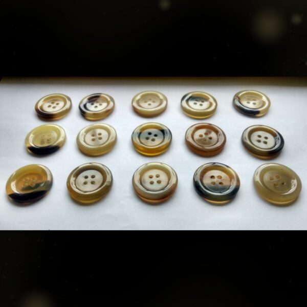 Premium Horn Buttons with Classic Finish for Fashion & Accessories - Image 12