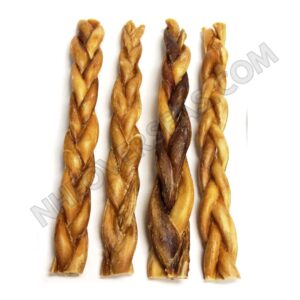 Braided Beef Bully Sticks In High Protien    ITEM CODE BD3