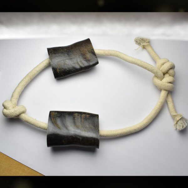 Buffalo Horn Rope Toy – Natural & Durable Chew and Play Toy for Dogs - Image 2