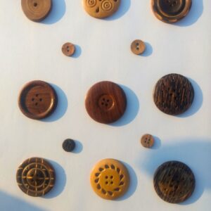 Wooden Finish Button – Premium Handmade Decorative Button