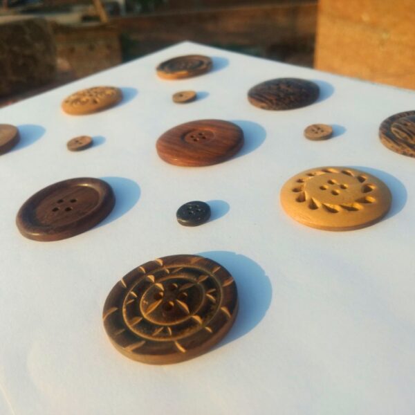 Wooden Finish Button – Premium Handmade Decorative Button - Image 4