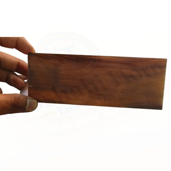 Buffalo Horn Optical Plate (MEDIUM BROWN) - Image 4