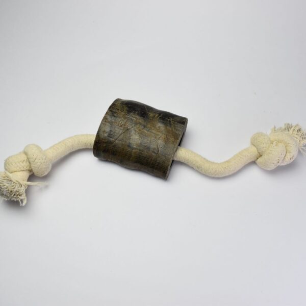 Buffalo Horn Rope Toy – Natural & Durable Chew and Play Toy for Dogs - Image 5