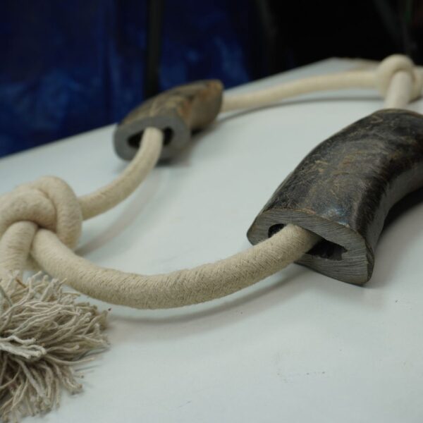 Horn with Rope – 100% Natural Buffalo Horn Dog Chew Toy - Image 3