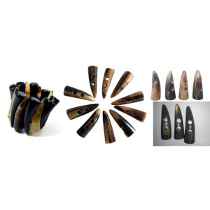Natural Buffalo Horn Toggle – Premium Clothing Fastener