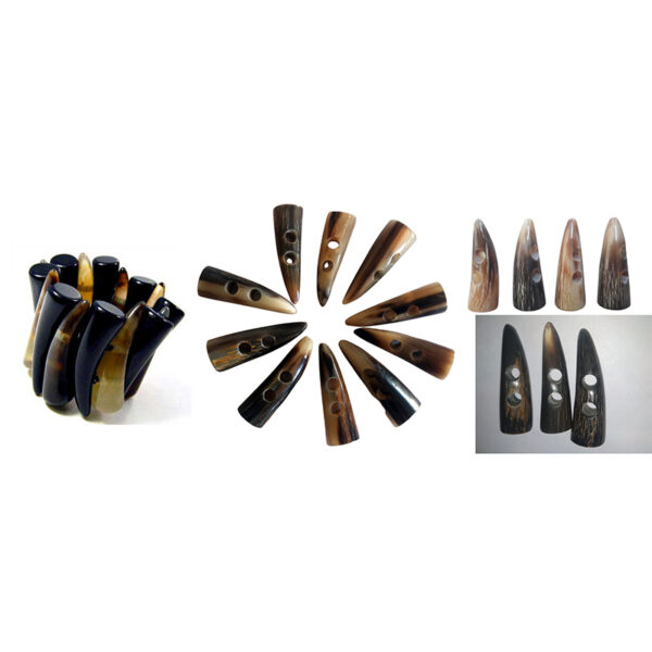 Natural Buffalo Horn Toggle – Premium Clothing Fastener