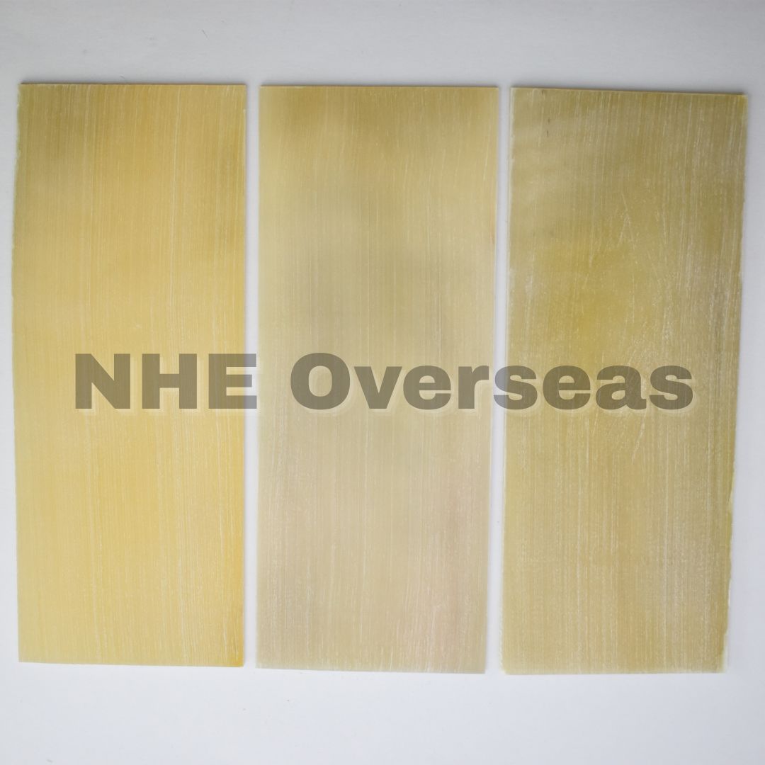 Horn Plate Pure Blonde – Premium Natural Horn Plates | NHE Overseas