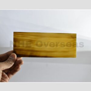 Horn Plate Light White – Premium Natural Horn Plates | NHE Overseas